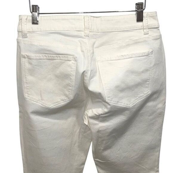 Ann Taylor Womens Low Rise‎ Curvy Fit Skinny Ankle Jeans White Size 6 - Picture 6 of 11